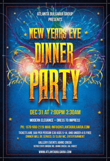 NEW YEARS EVE DINNER PARTY