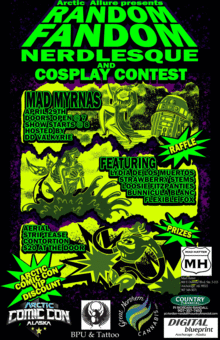 random fandom nerdlesque nerdlesque flyer