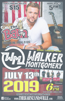Walker Montgomery With Special Guests Hillbilly Deluxe At The Barn