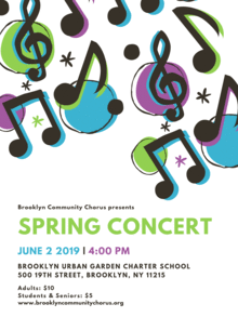 Brooklyn Community Chorus Spring Concert 2019