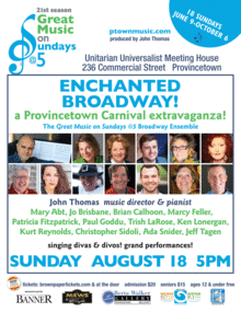 Great Music on Sundays @5 presents ENCHANTED BROADWAY!