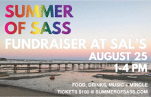 Summer of Sass Fundrasier at Sal's Place