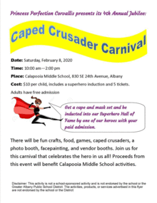Princess Perfection Presents its 4th Annual Jubilee! A Caped Crusader Carnival!
