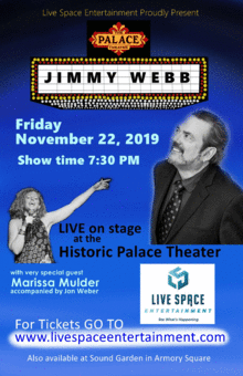 Jimmy Webb With Special Guest Marissa Mulder Accompanied By Jon Weber