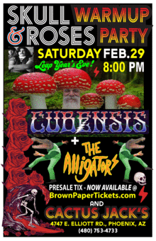 Skull & Roses WarmUp Party - Featuring Cubensis & The Alligators