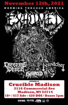 Exhumed w/ Creeping Death, Bewitcher, and Enforced