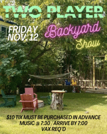Two Player Backyard Acoustic Show