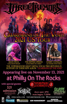 Three Tremors @ Philly On The Rocks, Erie, PA – November 13, 2021