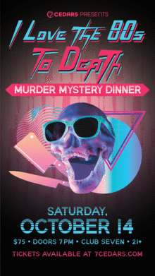 Murder Mystery Dinner at 7 Cedars